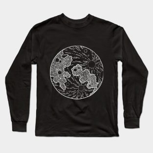 Moon Illustration Long Sleeve T-Shirt